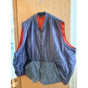 Boulder Creek Trading Company Vest Mens 7XL Quilted blue & green Corduroy
